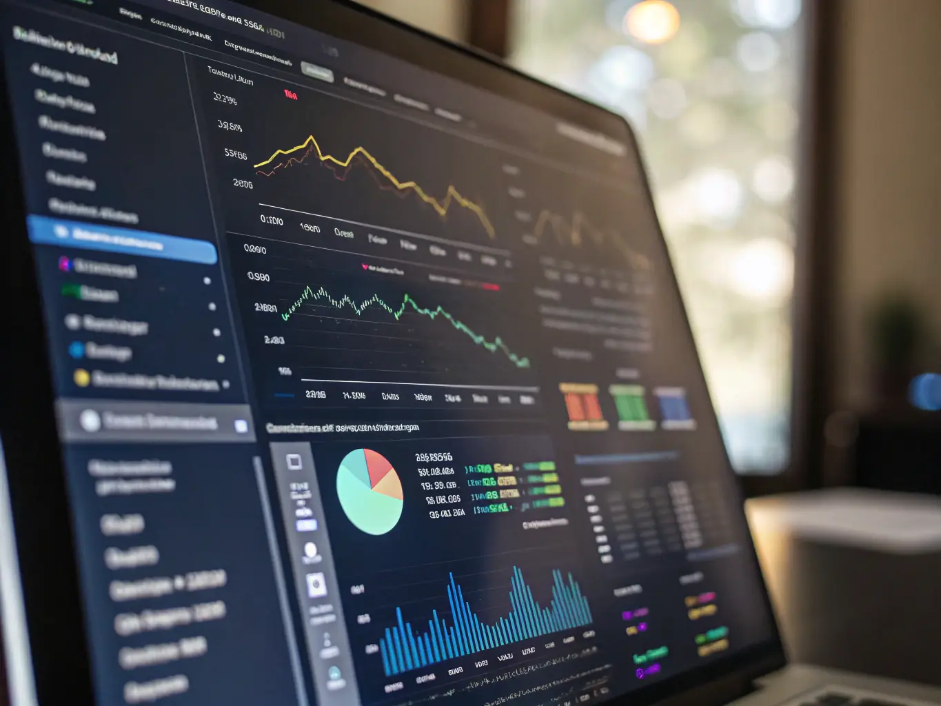 A graph and analytics dashboard displaying campaign performance metrics, representing Marketing Optimization & Analytics.
